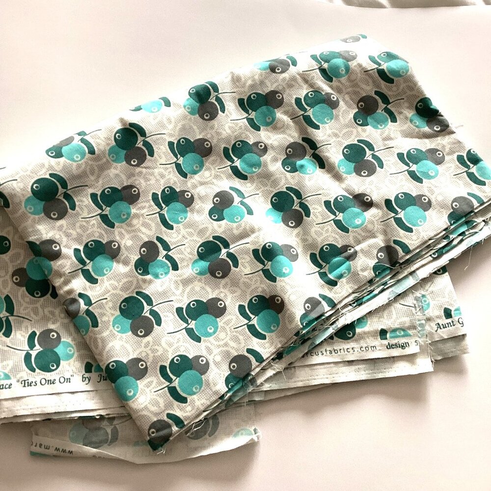Aunt Grace 'Ties One On" Fabric Cotton Material by Judie Rothermel Marcus Fabric
